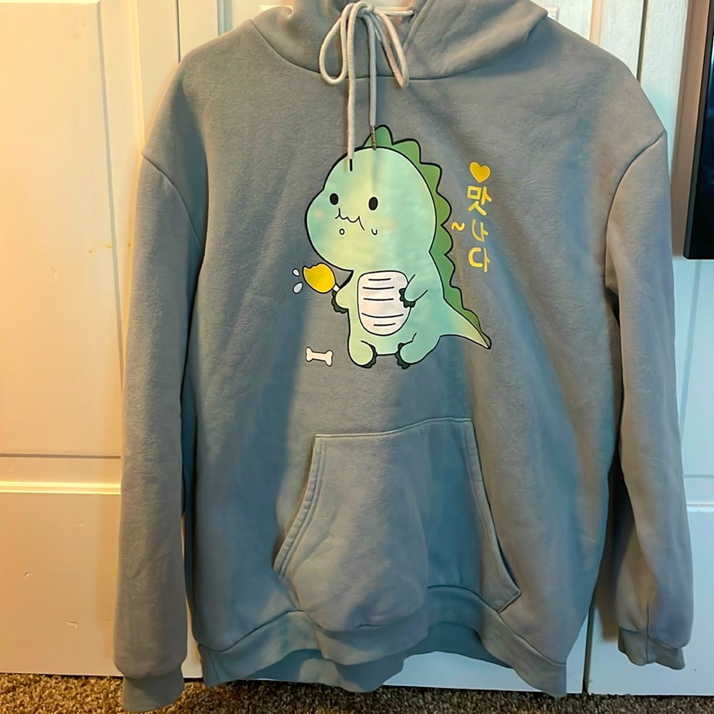 Blue dinosaur sweatshirt